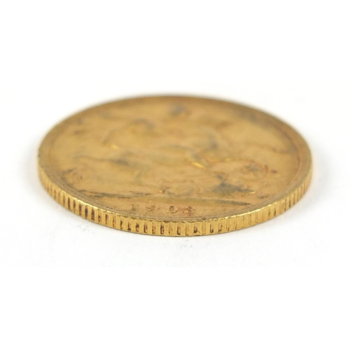 681 - Edward VII 1903 gold sovereign - this lot is sold without buyer’s premium, the hammer price is the p... 