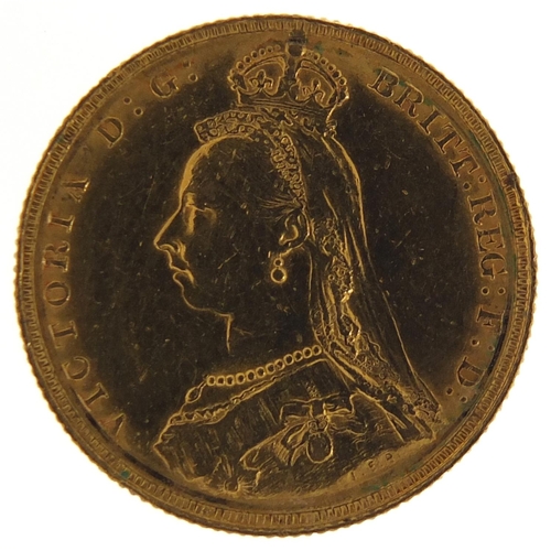 664 - Queen Victoria Jubilee Head 1887 gold sovereign - this lot is sold without buyer’s premium, the hamm... 