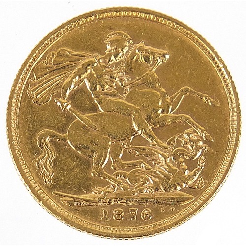 703 - Victoria Young Head 1876 gold sovereign, Sydney mint - this lot is sold without buyer’s premium, the... 