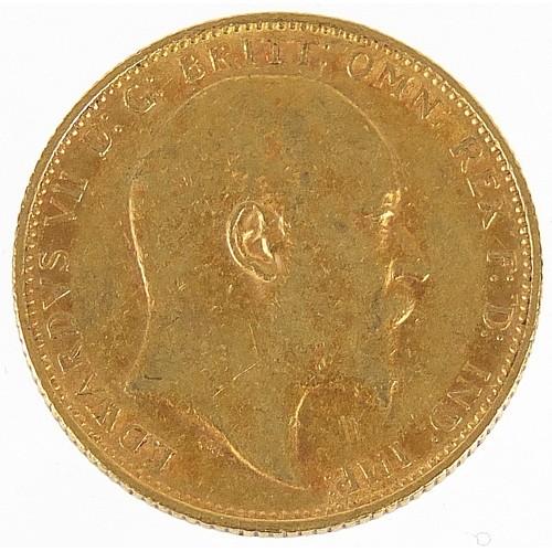 701 - Edward VII 1907 gold sovereign, Melbourne mint - this lot is sold without buyer’s premium, the hamme... 