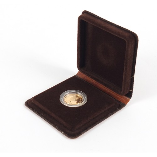692 - Elizabeth II 1981 gold proof sovereign with fitted case and certificate - this lot is sold without b... 