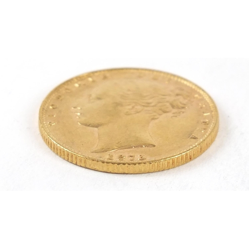 668 - Victoria Young Head 1873 shield back gold sovereign - this lot is sold without buyer’s premium, the ... 
