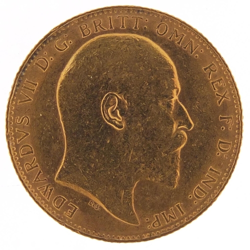 689 - Edward VII 1910 gold sovereign - this lot is sold without buyer’s premium, the hammer price is the p... 