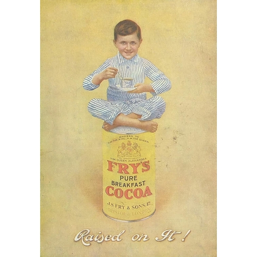 688A - Five advertising Fry's Cocoa prints in colour, each mounted, framed and glazed, the largest 21cm x 1... 