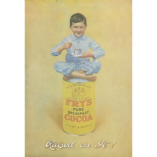 688A - Five advertising Fry's Cocoa prints in colour, each mounted, framed and glazed, the largest 21cm x 1... 