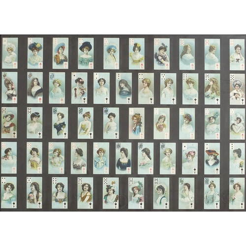 446A - Ten framed glazed displays of cigarette cards including aviation by Lambert & Butler, Football Club ... 