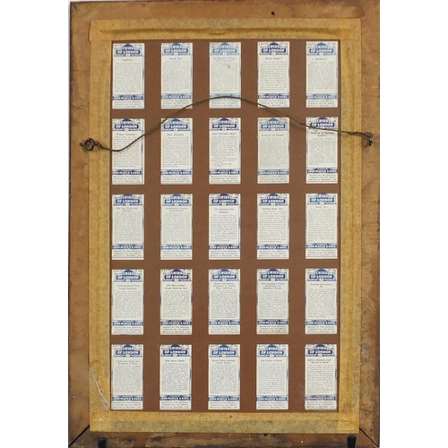 446A - Ten framed glazed displays of cigarette cards including aviation by Lambert & Butler, Football Club ... 