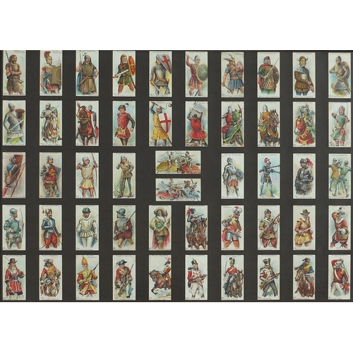 446A - Ten framed glazed displays of cigarette cards including aviation by Lambert & Butler, Football Club ... 