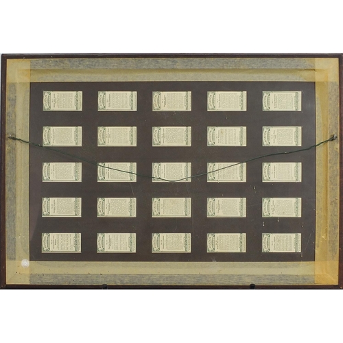 446A - Ten framed glazed displays of cigarette cards including aviation by Lambert & Butler, Football Club ... 