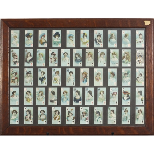 446A - Ten framed glazed displays of cigarette cards including aviation by Lambert & Butler, Football Club ... 