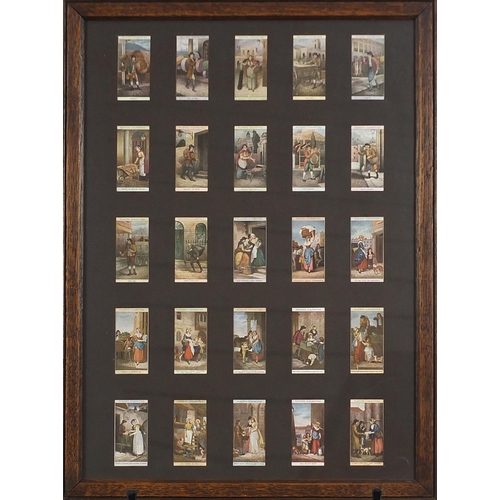 446A - Ten framed glazed displays of cigarette cards including aviation by Lambert & Butler, Football Club ... 