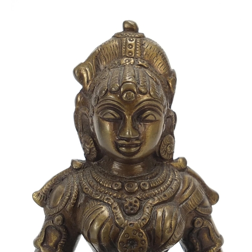 398 - Indian bronze votive figure, 23.5cm high