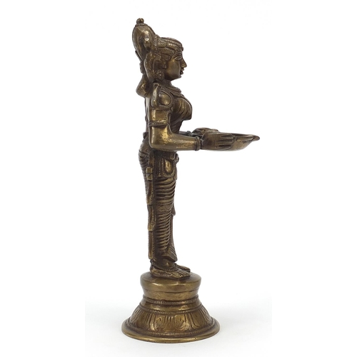 398 - Indian bronze votive figure, 23.5cm high