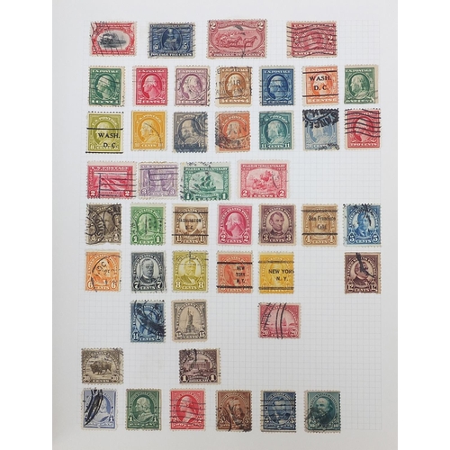 966 - 19th century and later world stamps arranged in an album including United States of America and Swed... 