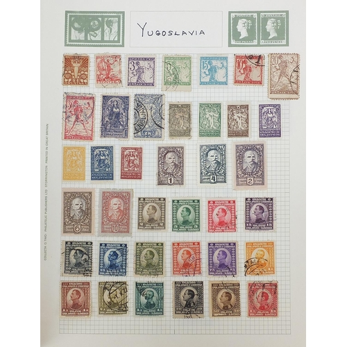 966 - 19th century and later world stamps arranged in an album including United States of America and Swed... 