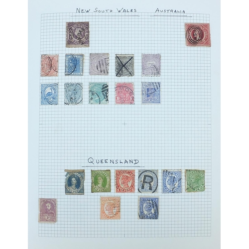 970 - 19th century and later world stamps arranged in an album including Australia, Austria, Belgium and C... 