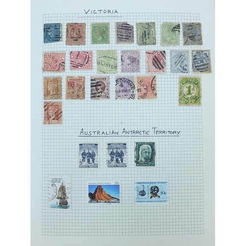 970 - 19th century and later world stamps arranged in an album including Australia, Austria, Belgium and C... 