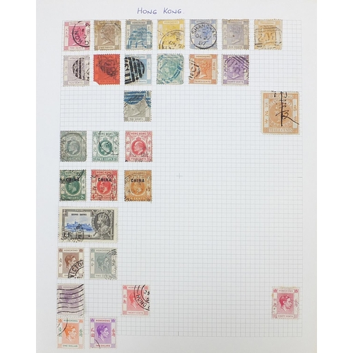 969 - 19th century and later world stamps arranged in an album including Hong Kong, India, Italy and Korea