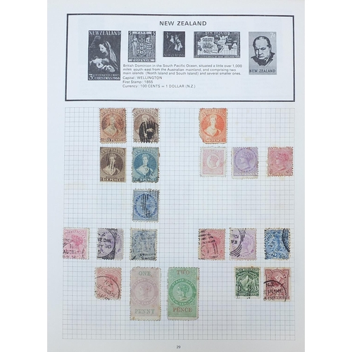 968 - 19th century and later world stamps arranged in an album including Netherlands, New Zealand, Poland ... 