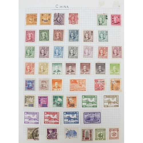 967 - 19th century and later world stamps arranged in an album including China, Denmark, Egypt and France