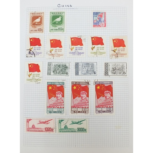 967 - 19th century and later world stamps arranged in an album including China, Denmark, Egypt and France