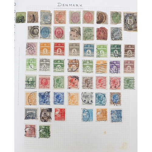 967 - 19th century and later world stamps arranged in an album including China, Denmark, Egypt and France