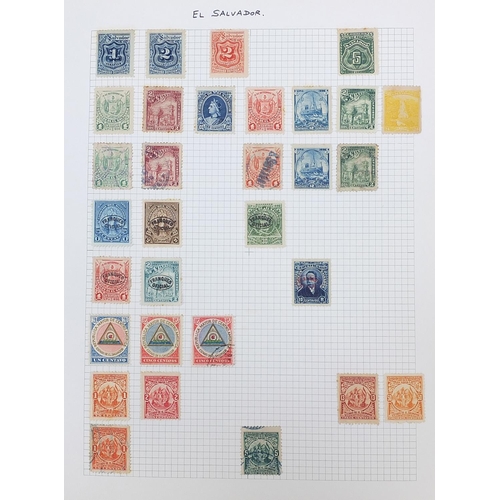 967 - 19th century and later world stamps arranged in an album including China, Denmark, Egypt and France