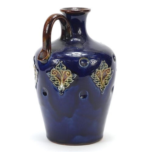 514 - Doulton Lambeth, stoneware Scotch flagon numbered 147, 21.5cm high