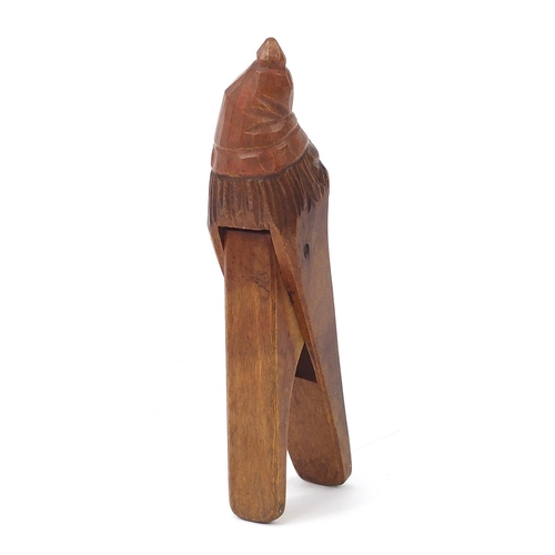 142 - Pair of Black Forest wooden nutcrackers carved in the form of a gnome, 19cm in length