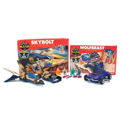 M.A.S.K 1988 MILES MAYHEM figure + SOFT viper WOLFBEAST mask Kenner