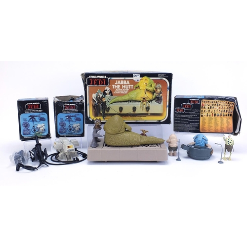 2427 - Vintage Star Wars Return of the Jedi action figure sets including Kenner comprising Jabba the Hutt, ... 