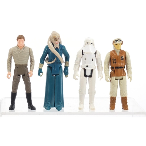 2420 - Twenty 1970's and later Star Wars action figures including Luke Skywalker and Ewok