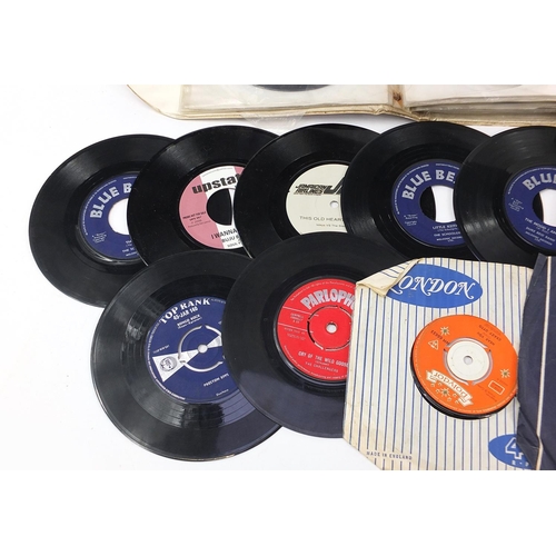 2617 - 45rpm records arranged in albums including promos, The Dynamics and Big Dada