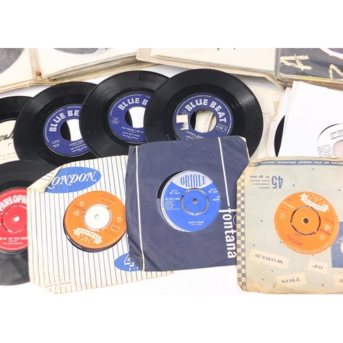 2617 - 45rpm records arranged in albums including promos, The Dynamics and Big Dada