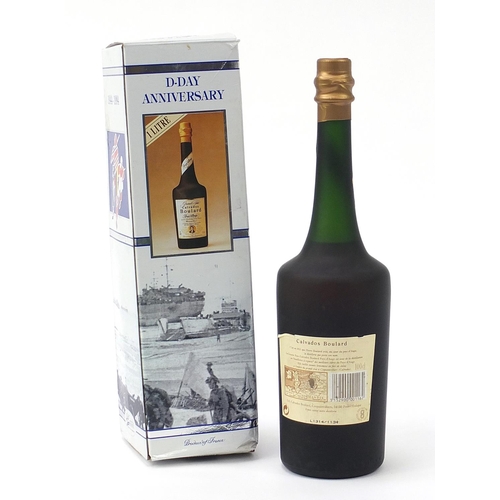 1087 - One litre bottle of D-Day anniversary Calvados Boulard with box