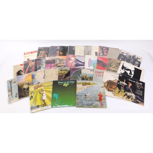 2615 - 1960's/70's vinyl LP's including Steve Hackett, Defector signed album, Frank Zappa, Led Zeppelin, Ki... 