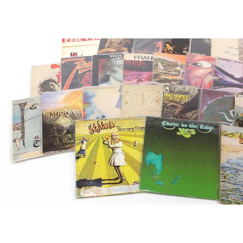 2615 - 1960's/70's vinyl LP's including Steve Hackett, Defector signed album, Frank Zappa, Led Zeppelin, Ki... 