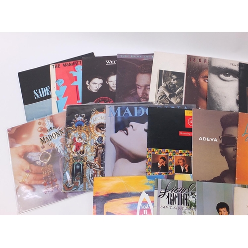 2620 - 1980's New Wave vinyl LP's including and a signed Spandau Ballet Crashed Into Love 45rpm, Sade, Paul... 