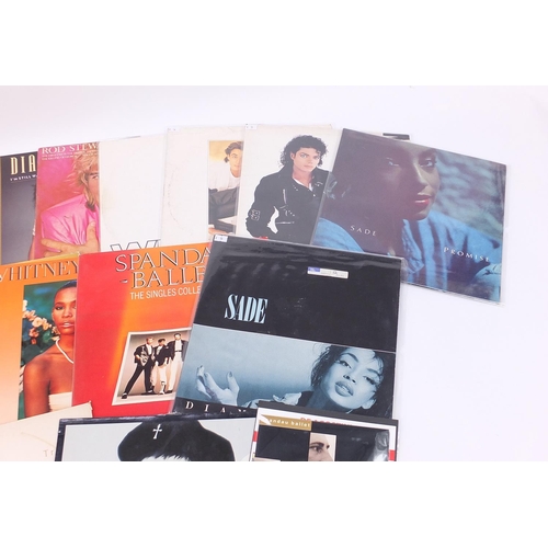 2620 - 1980's New Wave vinyl LP's including and a signed Spandau Ballet Crashed Into Love 45rpm, Sade, Paul... 