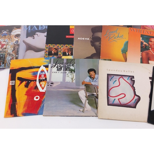 2620 - 1980's New Wave vinyl LP's including and a signed Spandau Ballet Crashed Into Love 45rpm, Sade, Paul... 