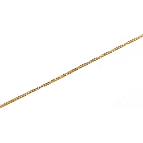 620 - 18ct gold necklace, 44cm in length, 3.3g