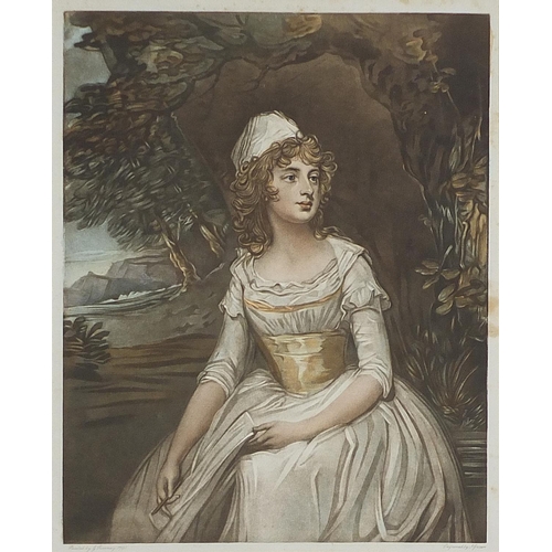 494 - After Sir Joshua Reynolds - Lady Lavinia Bingham, Countess Spencer and Lady Charlotte Feversham Two ... 