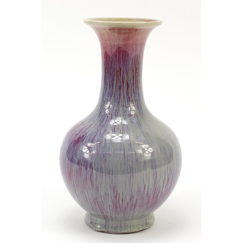 927 - Chinese porcelain vase having a sang de boeuf glaze, 24cm high