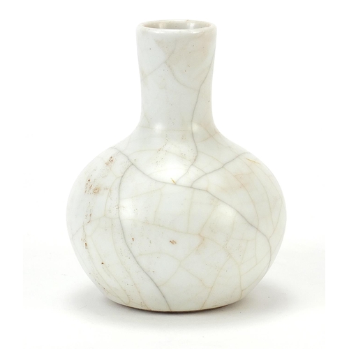 715 - Chinese porcelain Ge ware type vase, 9.5cm high