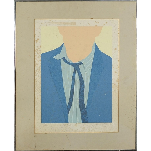 910 - Cunningham -Office boy, pencil signed print in colour, limited edition 32/300, embossed Chelsea Fine... 