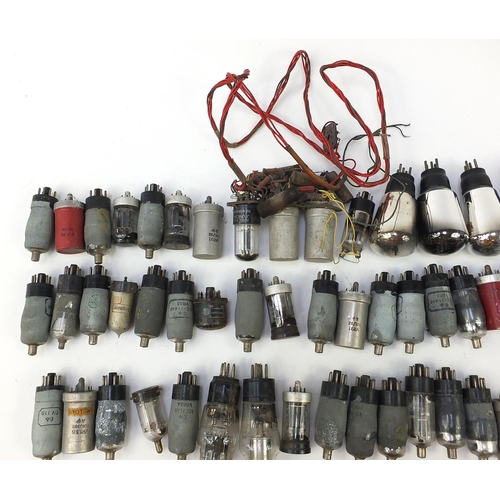 681 - Collection of vintage radio valves including Rogers and National Union