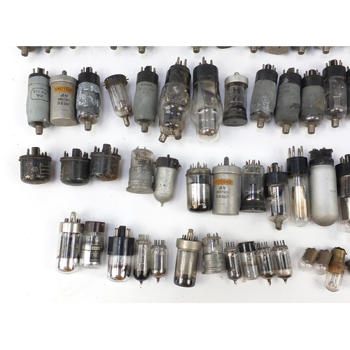 681 - Collection of vintage radio valves including Rogers and National Union