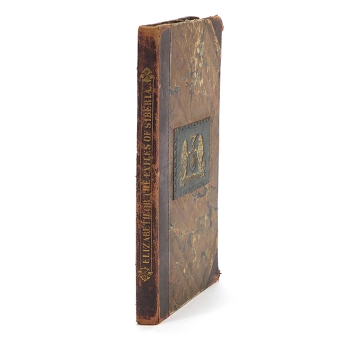 267 - Elizabeth or The Exiles of Siberia 1815, early 19th century leather bound book published by Oliver &... 