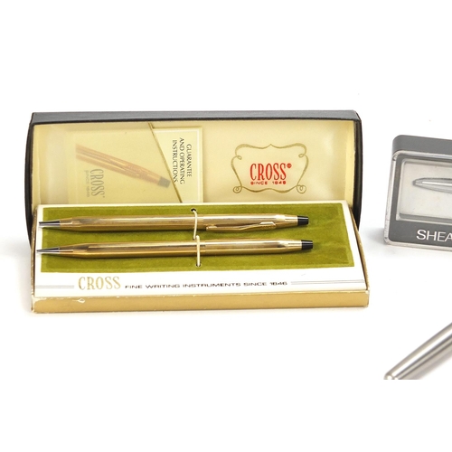 243 - Vintage and later pens including John Bull pen and silver Yard-O lead propelling pencil