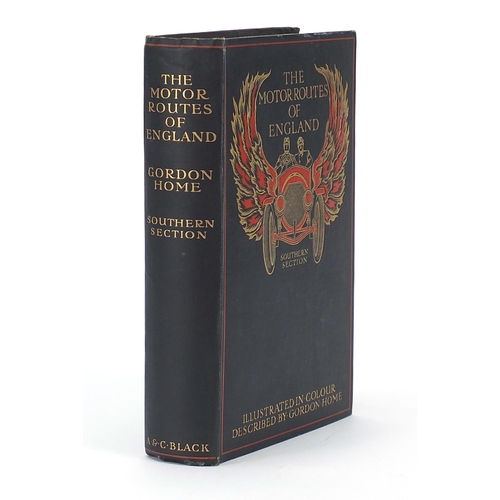 263 - The Motoring Routes of England by Gordon Home, 1909 hardback book published Adam & Charles Black, So... 